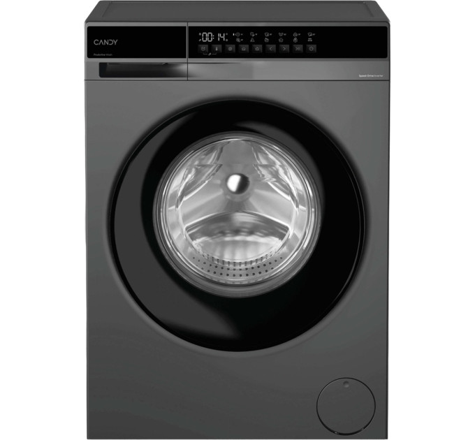 Candy Пральна машина Candy ProWash 100 фронтальна, 7кг, 1200, A, 43.9см, дисплей, пара, інвертор, люк чорний, cріблястий