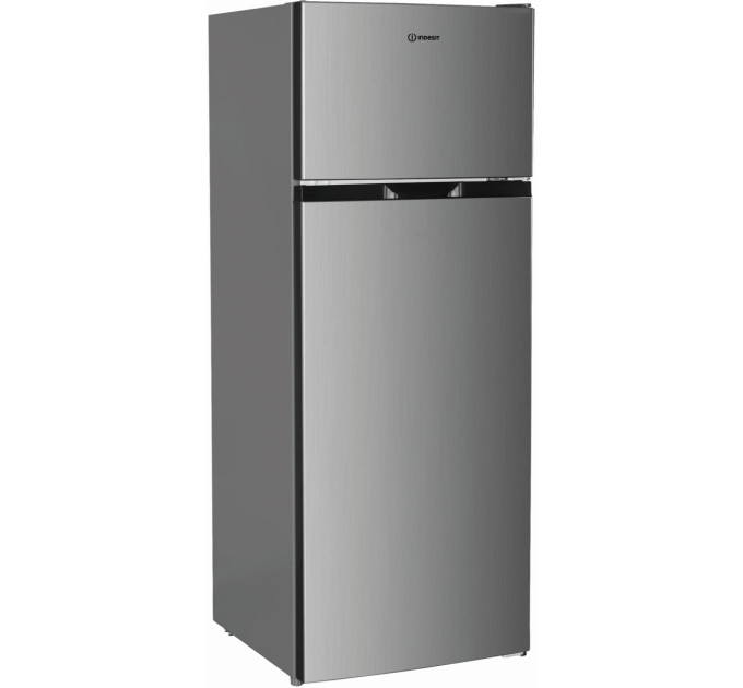 Indesit Холодильник Indesit з верхн. мороз., 143x55х55.5, холод.відд.-169л, мороз.відд.-37л, 2дв., E, ST, сріблястий