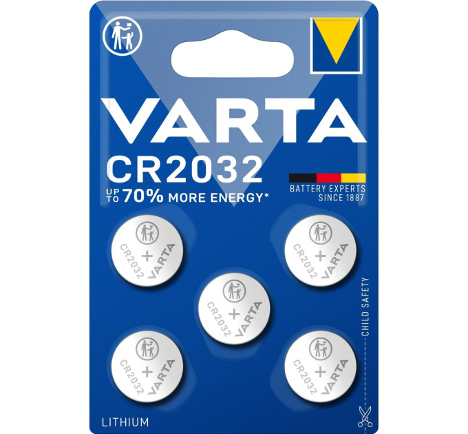 Varta Батарейка Varta CR2032 BL 5 шт