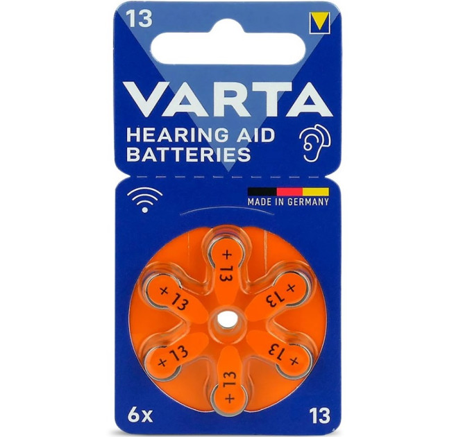 Varta Батарейка Varta 13 PR48 BL 6 шт. (для слухових апаратів)