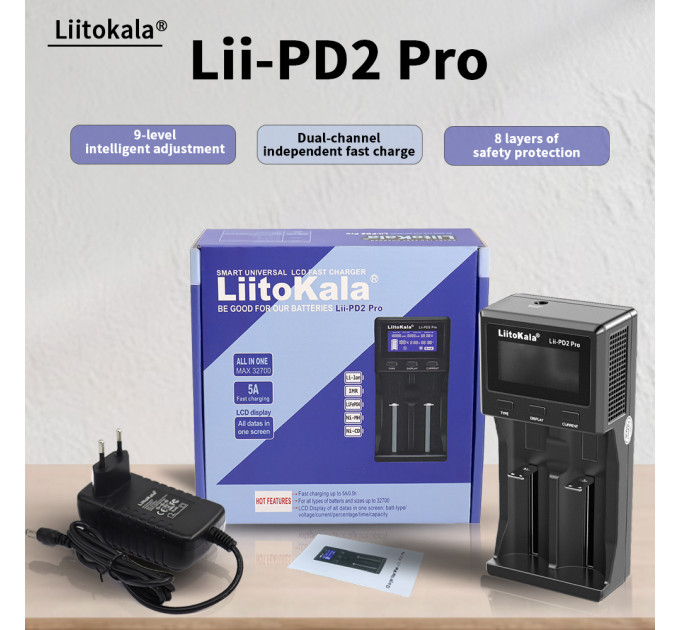 Liitokala Зарядний пристрій Liitokala Lii-PD2 Pro