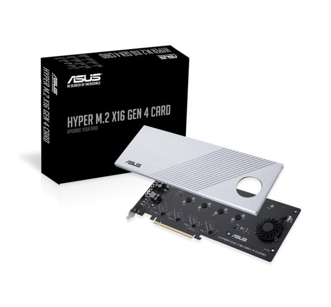 ASUS Адаптер ASUS Hyper M.2 X16 PCIe 3.0 X4 Expansion Card GEN 4 (90MC08A0-M0EAY0)
