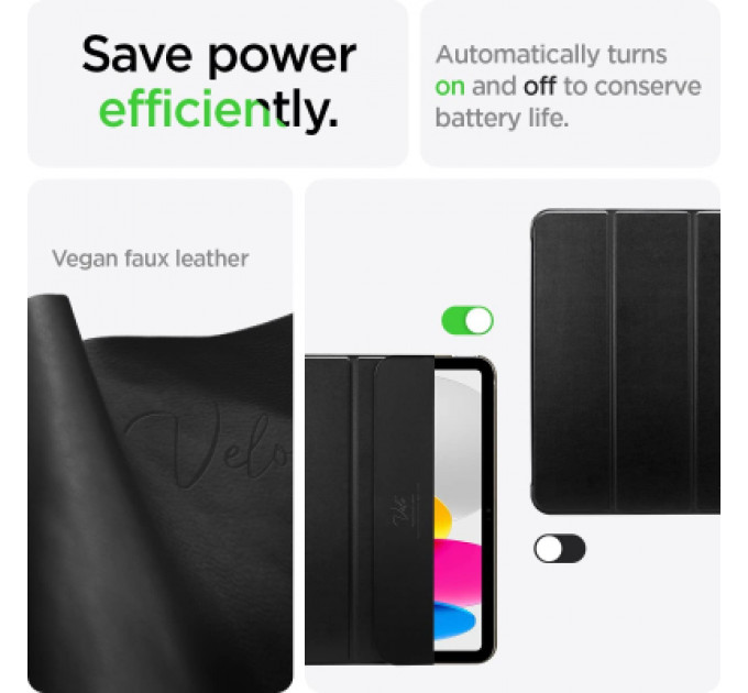 Чохол до планшета Spigen Apple iPad 10.9" (2022) Smart Fold, Black (ACS05309)