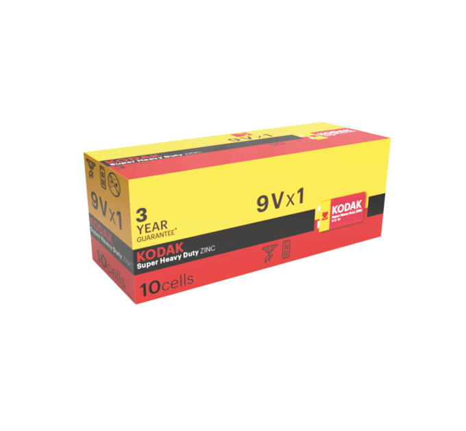 Kodak Батарейка KODAK EXTRA HEAVY DUTY 6F22 1 шт. коробка
