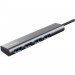Концентратор Halyx 4-Port USB-A 3.2 Grey Trust (24947_TRUST)