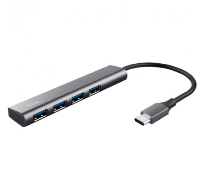 Концентратор Halyx Type-C to 4-Port USB-A 3.2 Grey Trust (24948_TRUST)