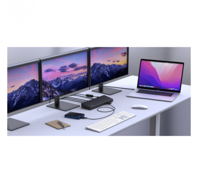 Порт-реплікатор Belkin USB-C Universal Triple Display Dock (INC007VFBK)