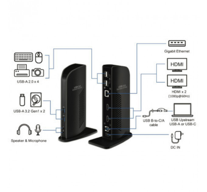 Порт-реплікатор Durabook USB 3.0 Docking Station (DDXAUD)