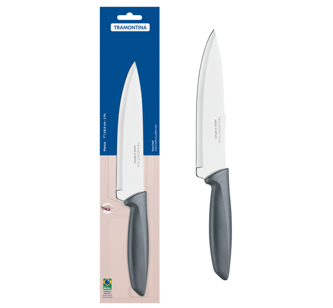 Tramontina Ніж Chef Tramontina Plenus grey, 178 мм