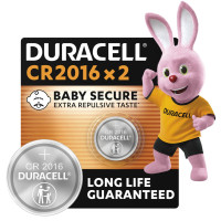 Спеціальна літієва батарейка типу «таблетка» Duracell 2016 3V, (DL2016/CR2016), 2 шт.
