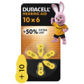 Duracell Батарейки для слухових апаратів Duracell розмір 10, 6 шт.