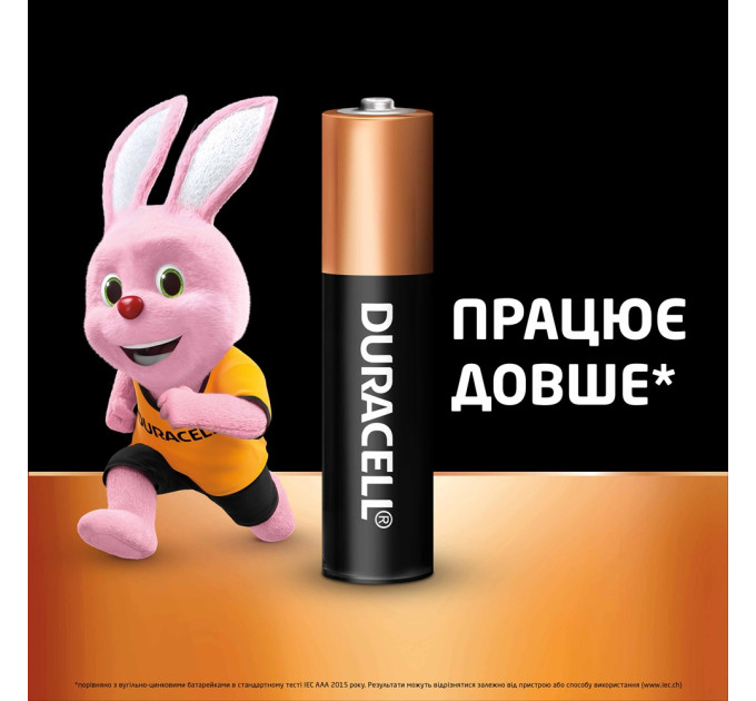Duracell Лужні батарейки Duracell AAA, 6 шт