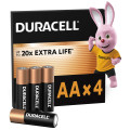 Duracell Лужні батарейки Duracell AA, 4 шт.