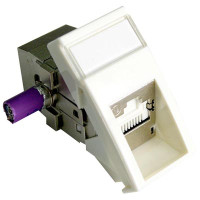 Розеткова вставка Molex Mosaic 22, 5x45 мм, 1xRJ45, 568B, STP