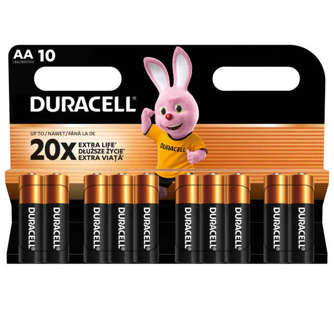 Duracell Лужні батарейки Duracell LR06 MN1500 уп. 1x10 шт.
