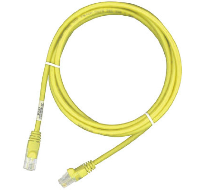 Molex Кросовий шнур Molex PC RJ45, 568B, UTP, stranded, PC 5e, LS0H 3m Yellow