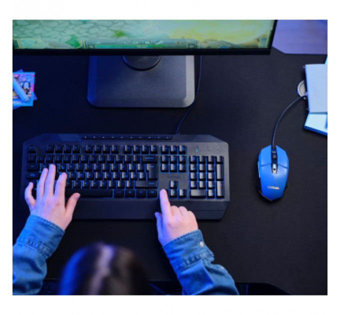 Мишка Trust GXT 109 Felox RGB Blue (25067)