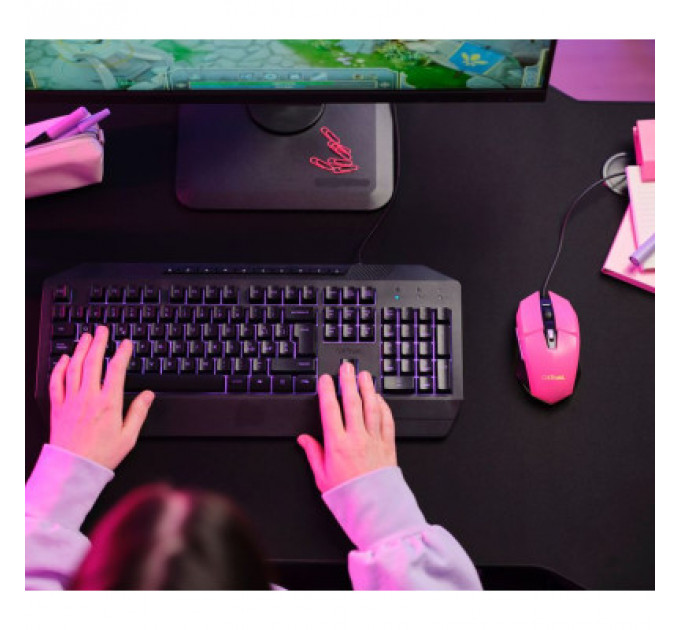 Мишка Trust GXT 109 Felox RGB Pink (25068)