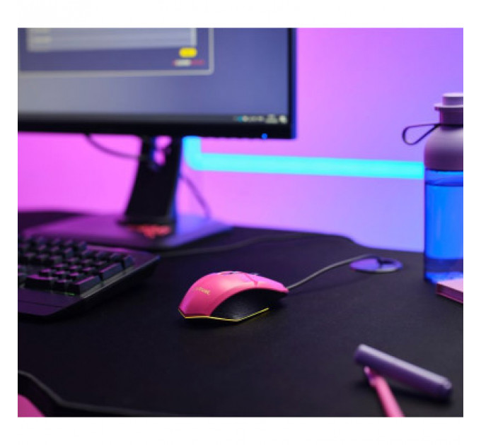 Мишка Trust GXT 109 Felox RGB Pink (25068)