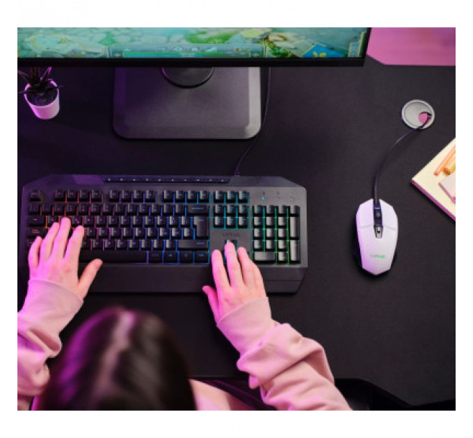 Мишка Trust GXT 109 Felox RGB White (25066)