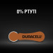 Duracell Батарейки для слухових апаратів Duracell розмір 312, 6 шт.