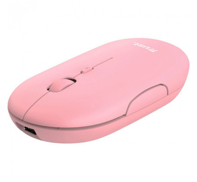 Мишка Trust Puck Wireless/Bluetooth Silent Pink (24125)