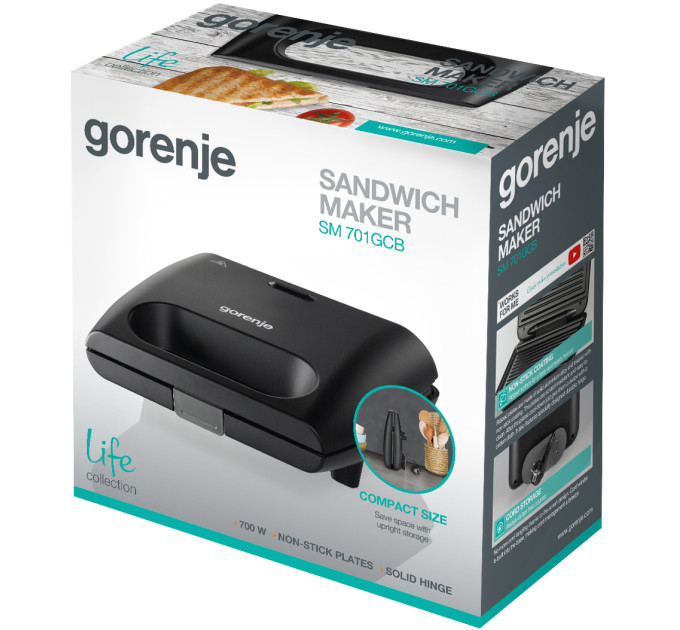 Gorenje Бутербродниця Gorenje SM 701 GCB (SW-2027)