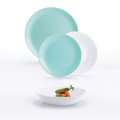Luminarc Сервіз LUMINARC DIWALI LIGHT TURQUOISE & WHITE, 18 предметів