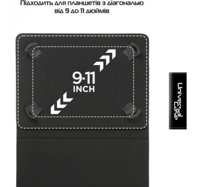 Чохол до планшета Armorstandart Silicone Hooks 10 Black (ARM59078)