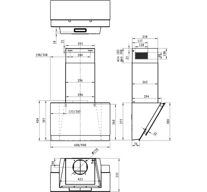 Gorenje Витяжка Gorenje WHI 649 EXBG (NB60E-L15B7)
