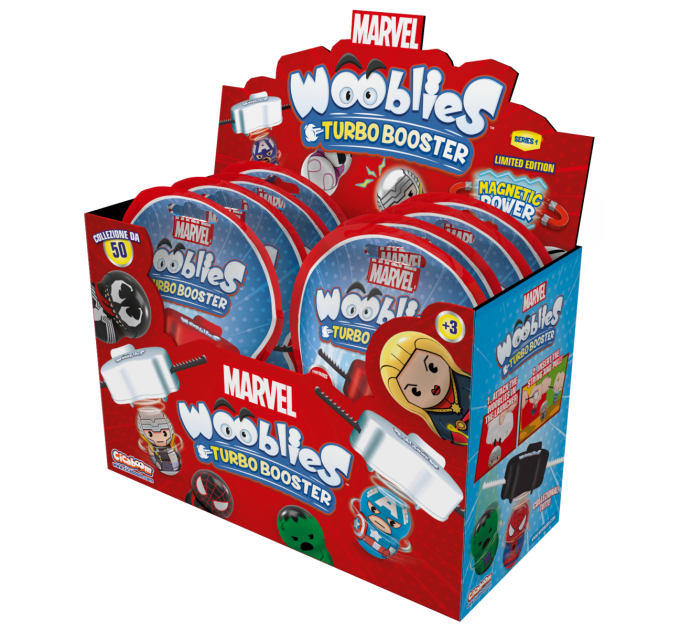 MARVEL WOOBLIES Магнітні фігурки з лончером у пакеті 2шт Marvel Wooblies