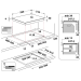 Whirlpool Електрична варильна поверхня Whirlpool WSQ7360NE
