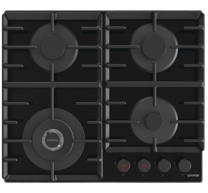 Gorenje Газова варильна поверхня Gorenje GKTW642SYB (BG6BB-G2B)
