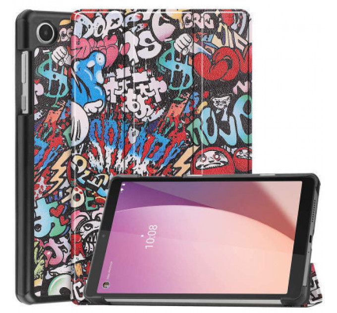 Чохол до планшета BeCover Smart Case Lenovo Tab M8(4rd Gen) TB-300FU 8" Graffiti (709218)