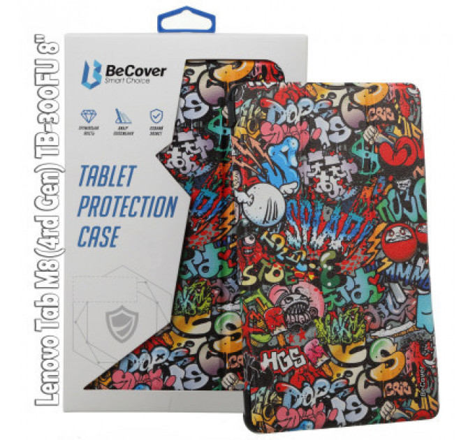 Чохол до планшета BeCover Smart Case Lenovo Tab M8(4rd Gen) TB-300FU 8" Graffiti (709218)
