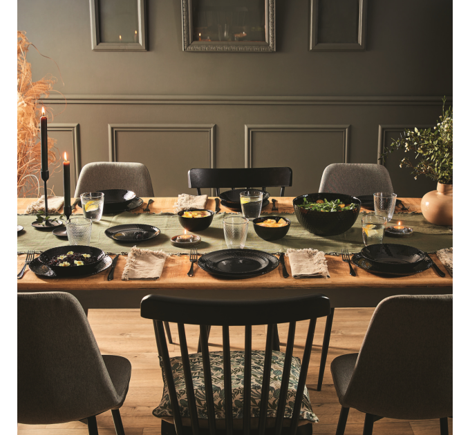 Luminarc Тарілка десертна Luminarc Pampille Black 19 см