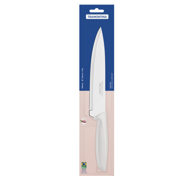 Tramontina Ніж Chef Tramontina Plenus light grey, 178 мм