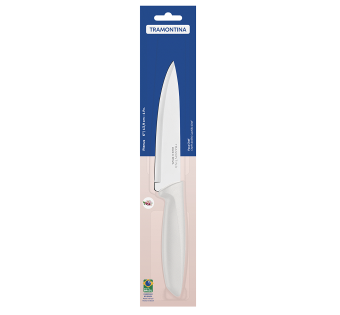 Tramontina Ніж Chef Tramontina Plenus light grey, 152 мм
