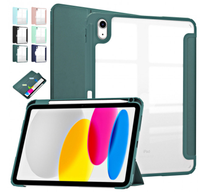 Чохол до планшета BeCover Soft Edge BeCover Apple iPad 10.9" 2022 Dark Green (709182)