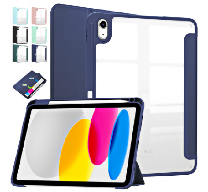 Чохол до планшета BeCover Soft Edge BeCover Apple iPad 10.9" 2022 Deep Blue (709185)