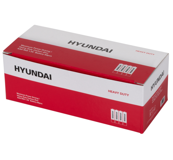 Hyundai Батарейка HYUNDAI R03 AAA Shrink 4 Heavy Duty