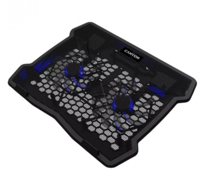 Підставка до ноутбука Canyon NS03, 10-15.6 laptop, dual-fan with 2x2.0 USB hub (CNE-HNS03)