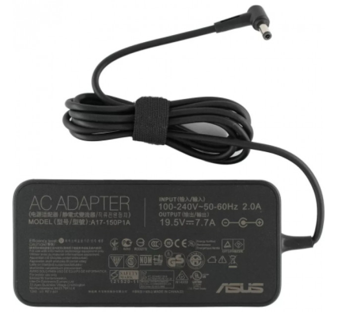 Блок живлення до ноутбуку ASUS 150W 19.5V, 7.7A, 6.0/3.7 (pin inside) Slim-корпус (A17-150P1A / A40367)