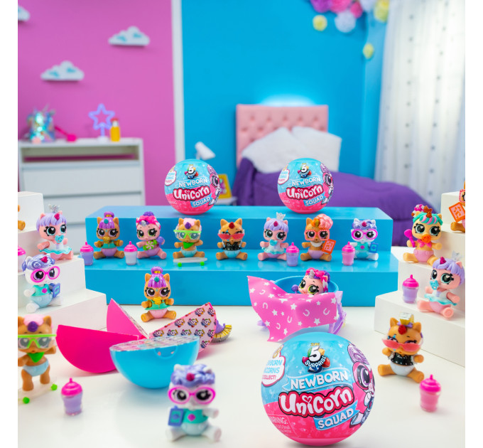 ZURU MINI BRANDS Ігровий набір Zuru Mini Brands Baby Unicorn фігурки-сюрприз у шарі 5 шт. в асортименті
