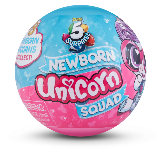ZURU MINI BRANDS Ігровий набір Zuru Mini Brands Baby Unicorn фігурки-сюрприз у шарі 5 шт. в асортименті