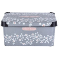 Violet House Контейнер Violet House 0647 Decor Antrasit Flower з/кр. 10 л