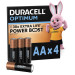 Duracell Лужні батарейки Duracell Optimum AA, 4 шт.