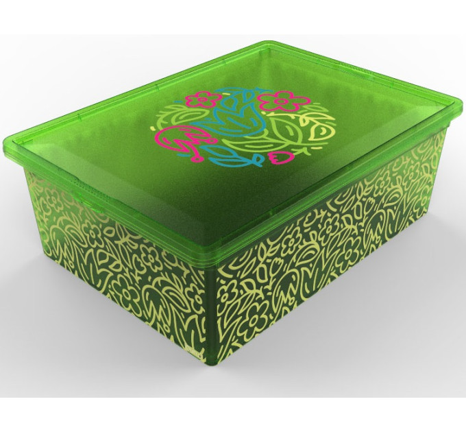 Qutu Контейнер Qutu Light Box Flouresent Green, 25л