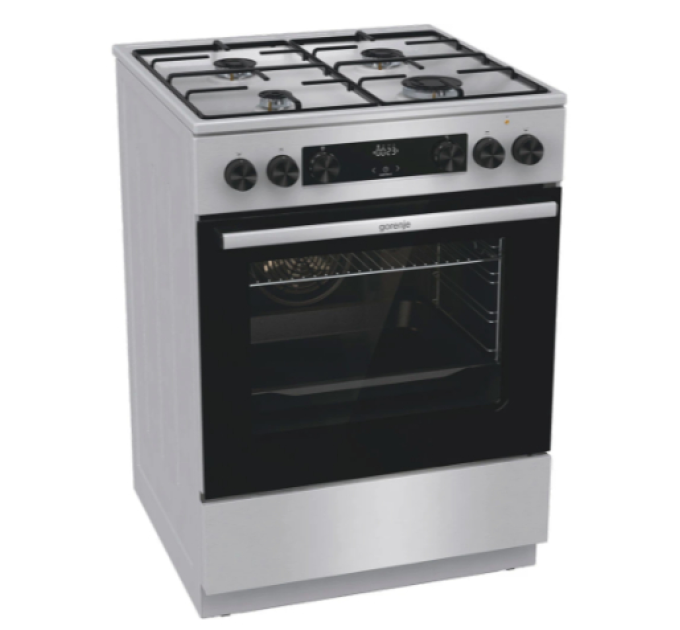 Gorenje Комбінована плита Gorenje GKS6C70XJ (FM6A4D-JPJDB)