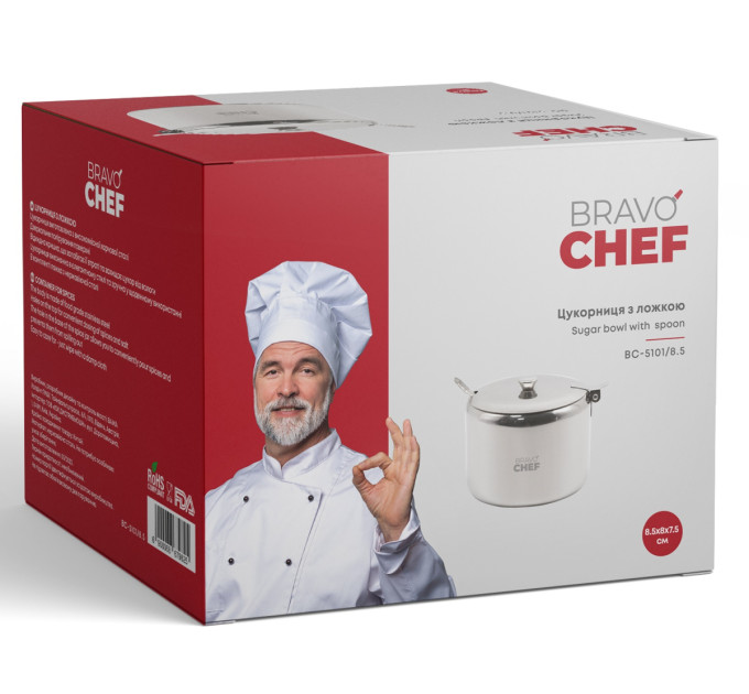Bravo Chef Цукорниця Bravo Chef з ложкою
